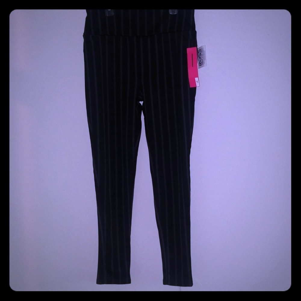 Stripped black/grey pants